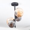 Chehalis Plafonnier, Boule lumineuse Ambre, Fumé, 4 lumières