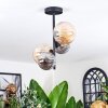 Chehalis Plafonnier, Boule lumineuse Ambre, Fumé, 4 lumières