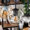 Ripoll Suspension, Boule lumineuse, Suspension Écru, Noir, 4 lumières