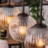 Ripoll Suspension, Boule lumineuse, Suspension Écru, Noir, 4 lumières