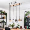 Ripoll Suspension, Boule lumineuse, Suspension Écru, Noir, 4 lumières