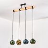 Ripoll Suspension, Boule lumineuse, Suspension Écru, Noir, 4 lumières