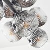 Ripoll Plafonnier, Boule lumineuse Chrome, Clair, Fumé, 10 lumières