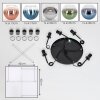 Koyoto Suspension, Boule lumineuse, Suspension Bleu, Chrome, Vert, Clair, Cuivré, Fumé, 5 lumières