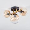 Chehalis Plafonnier, Boule lumineuse Or, Noir, 3 lumières