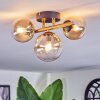 Chehalis Plafonnier, Boule lumineuse Or, Noir, 3 lumières