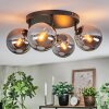 Gastor Plafonnier, Boule lumineuse Fumé, 4 lumières