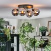 Gastor Plafonnier, Boule lumineuse Fumé, 4 lumières