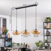 Mertola Suspension, Suspension Noir, 3 lumières