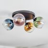 Koyoto Plafonnier, Boule lumineuse Bleu, Or, Vert, Clair, Cuivré, 4 lumières