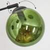 Gastor Boule lumineuse, Lampadaire Bleu, Chrome, Vert, Fumé, 5 lumières