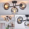 Koyoto Plafonnier, Boule lumineuse Clair, Fumé, 3 lumières