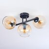 Koyoto Plafonnier, Boule lumineuse Ambre, Clair, 3 lumières