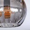 Koyoto Plafonnier, Boule lumineuse Ambre, Fumé, 3 lumières