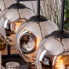 Ripoll Suspension, Boule lumineuse, Suspension Écru, Noir, 4 lumières