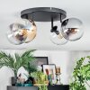 Gastor Plafonnier, Boule lumineuse Ambre, Clair, Fumé, 4 lumières