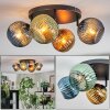 Koyoto Plafonnier, Boule lumineuse Bleu, Or, Vert, 4 lumières