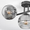 Ripoll Plafonnier, Boule lumineuse Chrome, Clair, Fumé, 3 lumières