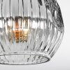 Ripoll Plafonnier, Boule lumineuse Chrome, Clair, Fumé, 3 lumières