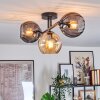 Koyoto Plafonnier, Boule lumineuse Ambre, Fumé, 3 lumières