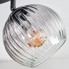Koyoto Plafonnier, Boule lumineuse Ambre, Clair, Fumé, 4 lumières