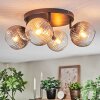 Koyoto Plafonnier, Boule lumineuse Ambre, Clair, Fumé, 4 lumières