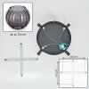 Koyoto Plafonnier, Boule lumineuse Fumé, 4 lumières