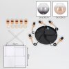 Koyoto Suspension, Boule lumineuse, Suspension Or, Noir, 5 lumières