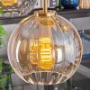 Koyoto Suspension, Boule lumineuse, Suspension Or, Noir, 5 lumières