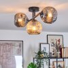 Ripoll Plafonnier, Boule lumineuse Ambre, Fumé, 3 lumières