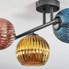 Koyoto Plafonnier, Boule lumineuse Bleu, Or, Cuivré, 3 lumières