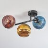 Koyoto Plafonnier, Boule lumineuse Bleu, Or, Cuivré, 3 lumières