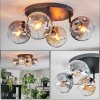 Ripoll Plafonnier, Boule lumineuse Ambre, Clair, Fumé, 4 lumières