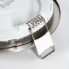Finsrud Plafonnier, Spot encastrable LED Nickel mat, 3 lumières