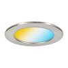 Finsrud Plafonnier, Spot encastrable LED Nickel mat, 3 lumières