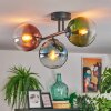 Gastor Plafonnier, Boule lumineuse Bleu, Vert, Clair, Cuivré, 3 lumières