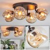 Ripoll Plafonnier, Boule lumineuse Ambre, 4 lumières