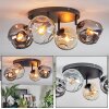 Ripoll Plafonnier, Boule lumineuse Ambre, Clair, Fumé, 4 lumières