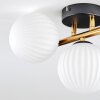 Chehalis Plafonnier, Boule lumineuse Or, Noir, 3 lumières
