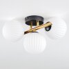 Chehalis Plafonnier, Boule lumineuse Or, Noir, 3 lumières