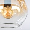 Ripoll Plafonnier, Boule lumineuse Ambre, Clair, Fumé, 3 lumières