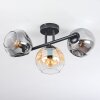 Ripoll Plafonnier, Boule lumineuse Ambre, Clair, Fumé, 3 lumières