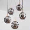 Ripoll Suspension, Boule lumineuse, Suspension Or, Noir, 5 lumières