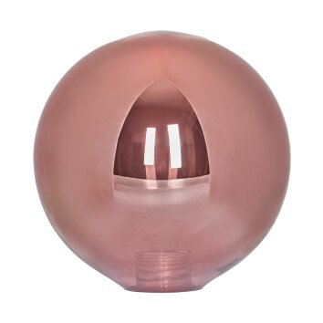 Abat-jour en verre  Chehalis Verre de rechange, pièce de rechange 12 cm Cuivré