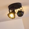 Plafonnier Jonsered Noir, 2 lumières