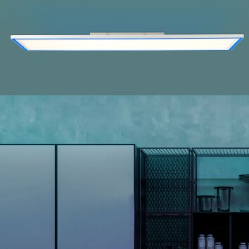 Ladoga Plafonnier, Panel Luminaires Brilliant LED Blanc, 1 lumière, Télécommandes, Changeur de couleurs