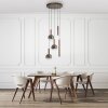BOWL Suspension Luminaires Paul Neuhaus LED Brun, 5 lumières