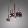 BOWL Suspension Luminaires Paul Neuhaus LED Brun, 5 lumières