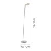 BENTE Lampadaire Luminaires Paul Neuhaus LED Argenté, 1 lumière