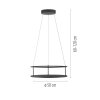 CONTURA Suspension Luminaires Paul Neuhaus LED Noir, 2 lumières